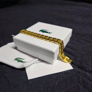Lacoste Gold Metropole Croc Detail Bracelet